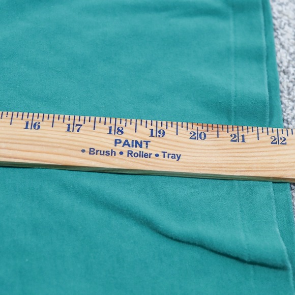 Vintage Ralph Lauren Turtleneck Long Sleeve Shirt Green Pony Logo Cotton Size M - Picture 9 of 13